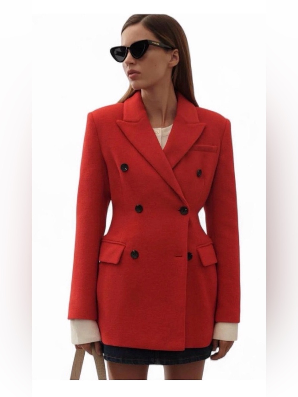 Avec les filles wool blazer